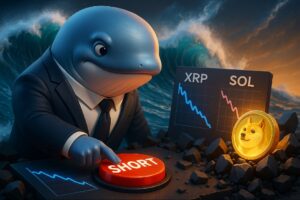 Whale Shorts XRP & SOL Before Crash—DOGE Profits Revealed