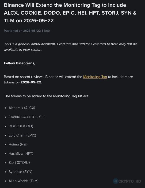 Binance Adds Tokens Monitoring Tag: Stay Ahead of Market Trends!