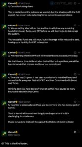 Solana-Based DeFi Protocol Carrot Shutting Down After Drift Exploit