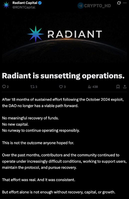 Radiant Project Shutdown After Hack: What Went Wrong?