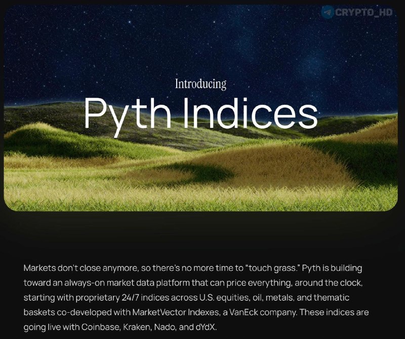 Pyth Network Traditional Asset Indices: Real-Time Market Data