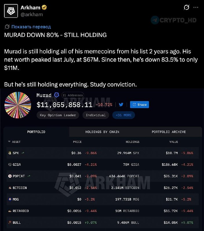 Murad's Meme Coin Portfolio Decline: What Went Wrong?