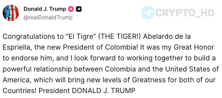 Trump Congratulates Colombian President: What It Means
