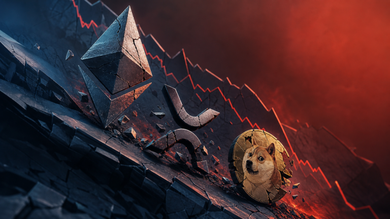 Crypto Bloodbath: Ether, XRP & Dogecoin Lead Selloff as Tech Tumbles