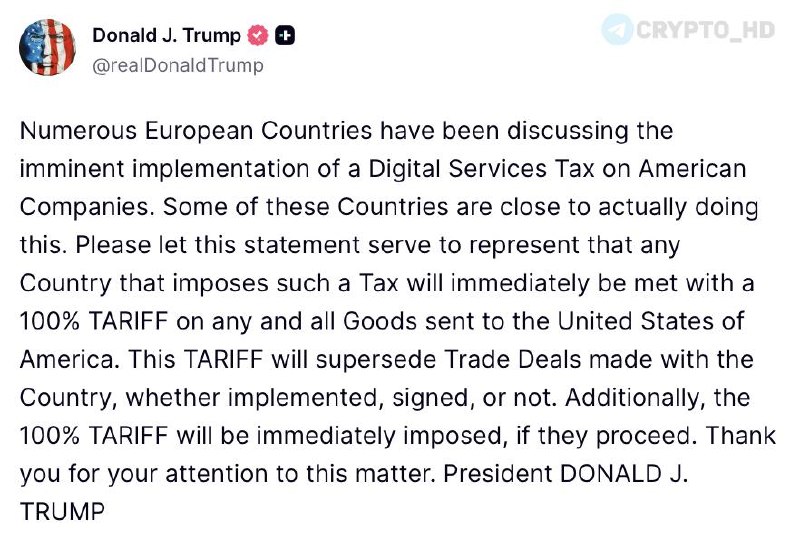 Trump Threatens Europe Digital Tax Tariffs: What's Next?