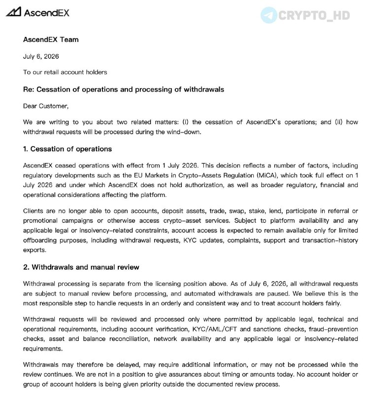 AscendEX Exchange Closure: Insolvency Risk Explained