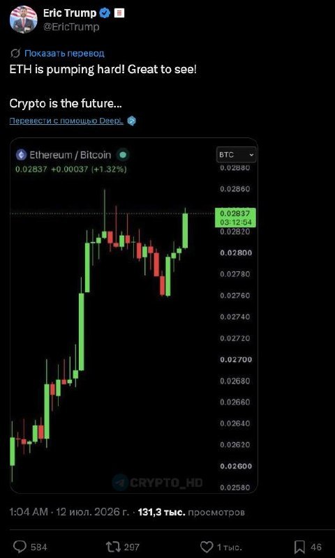 Eric Trump ETH Pump: Is It Real? Find Out Now!