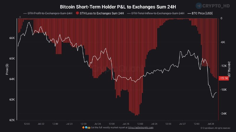 Short-Term Holders Sell Bitcoin at Loss: What It Means
