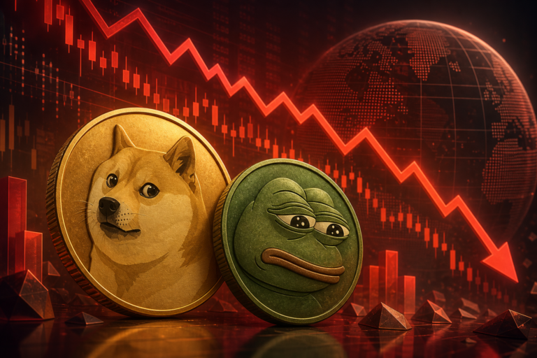 Dogecoin Dives 8%, Pepe Down 12% in Weekend Crypto Sell-Off