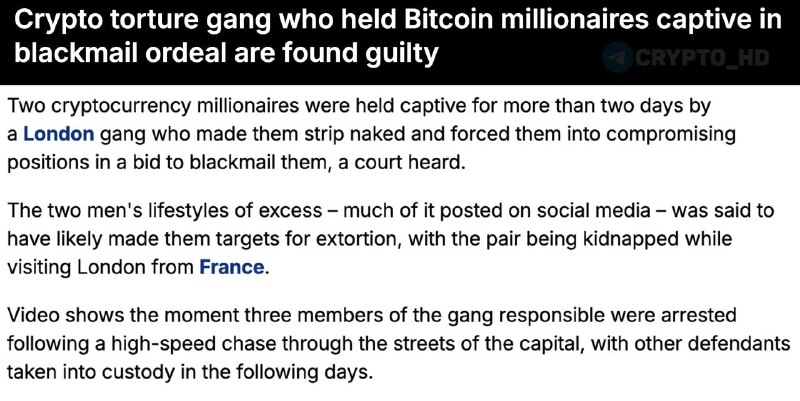 London Crypto Millionaire Kidnapping Torture: The Shocking Truth
