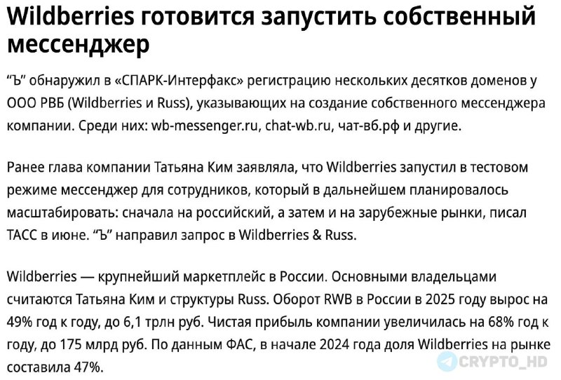 Wildberries Messenger Launch Speculation: What We Know